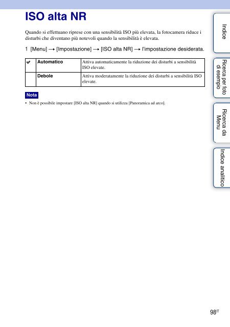 Sony NEX-3K - NEX-3K Guide pratique Italien