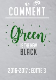 Comment 3: Green is the New Black