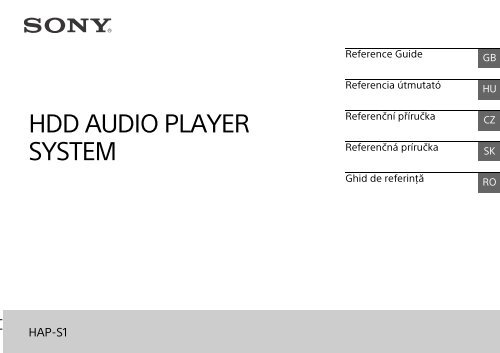 Sony HAP-S1 - HAP-S1 Guide de r&eacute;f&eacute;rence Hongrois