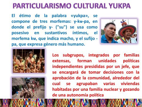 PARTICULARISMO CULTURAL YUKPA 