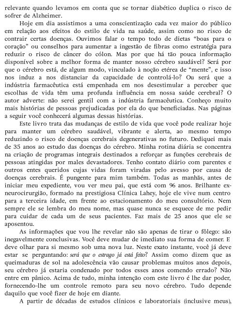 A dieta da mente David Perlmutter