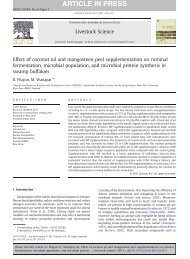 Effect of coconut oil and mangosteen peel supplementation on ...