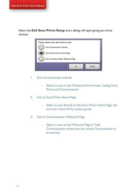 Sono Primo for Communicator User's Manual - Tobii