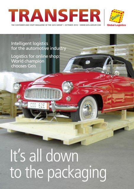 Intelligent logistics for the automotive industry Logistics ... - SDV Geis