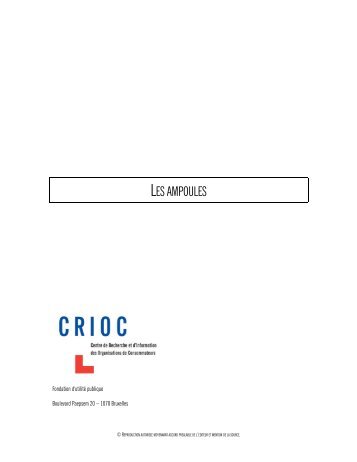 LES AMPOULES - Crioc