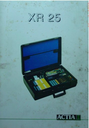 Manual maleta XR25 - Renault 21