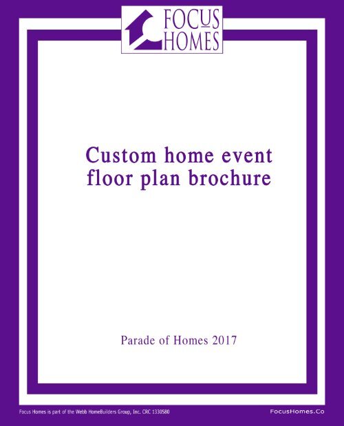 Parade of homes brochure cover page display 04-20-17