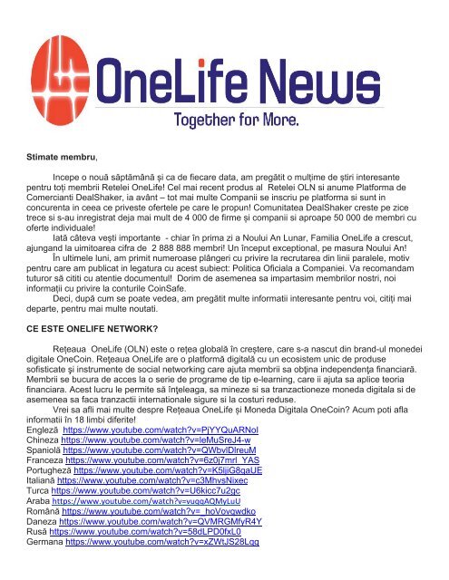 OneLife-NEWSLETTER_30.01.2017-tradus