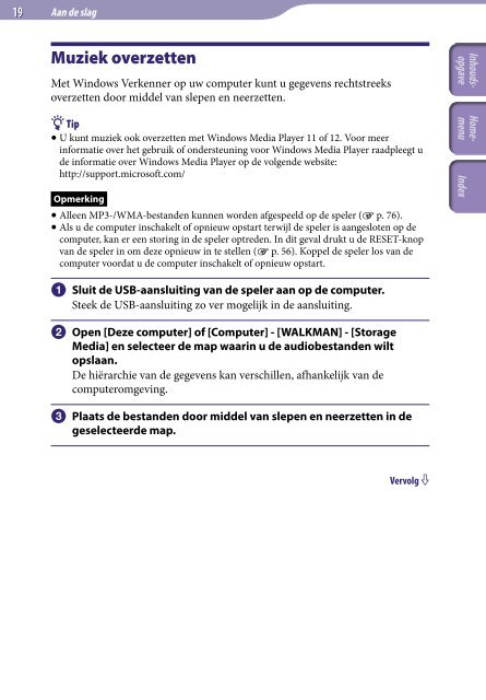 Sony NWZ-B153F - NWZ-B153F Consignes d&rsquo;utilisation N&eacute;erlandais