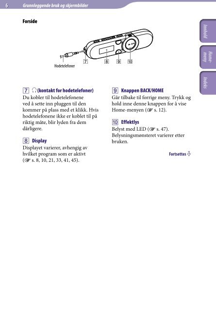 Sony NWZ-B153F - NWZ-B153F Consignes d&rsquo;utilisation Norv&eacute;gien