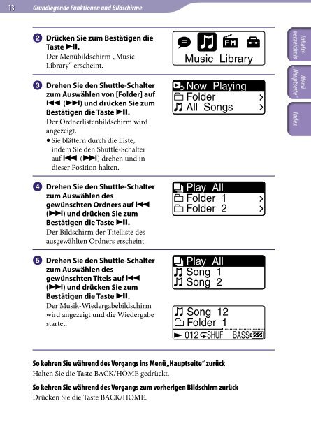 Sony NWZ-B153F - NWZ-B153F Consignes d&rsquo;utilisation Allemand