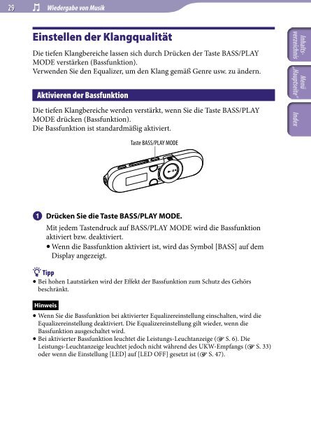 Sony NWZ-B153F - NWZ-B153F Consignes d&rsquo;utilisation Allemand