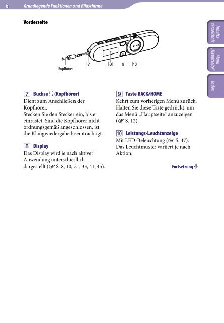 Sony NWZ-B153F - NWZ-B153F Consignes d&rsquo;utilisation Allemand