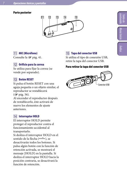 Sony NWZ-B153F - NWZ-B153F Consignes d&rsquo;utilisation Espagnol