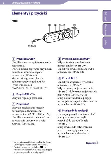 Sony NWZ-B153F - NWZ-B153F Consignes d&rsquo;utilisation Polonais