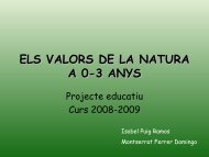 ELS VALORS DE LA NATURA A 0-3 ANYS - Ajuntament de Terrassa