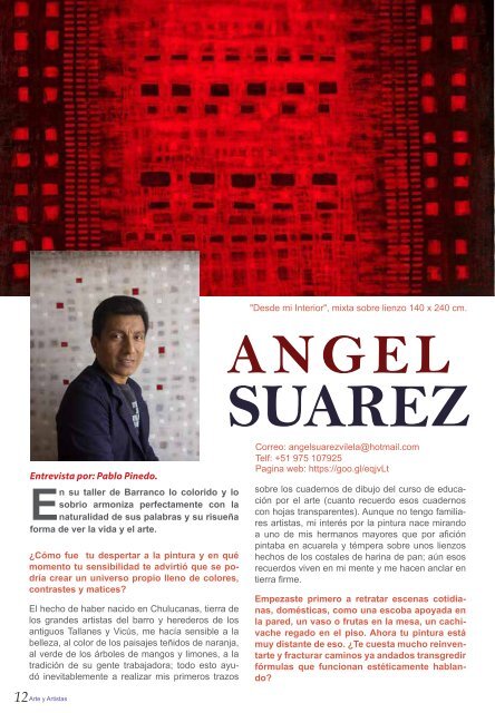 Revista Arte y Artistas edición Abril 2017