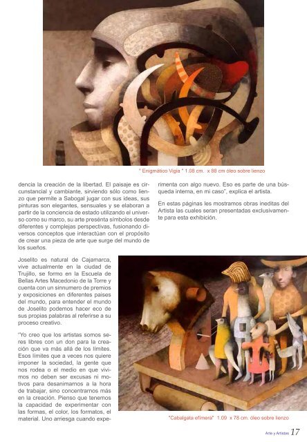 Revista Arte y Artistas edición Abril 2017