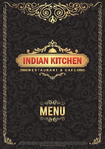 Dining Menu