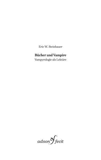 Bücher und Vampire