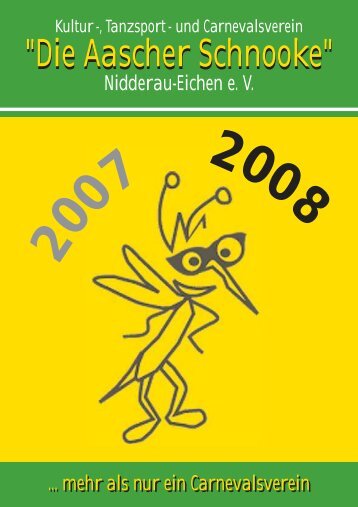 Jahresheft KTCV Aascher Schnooke 2007/2008