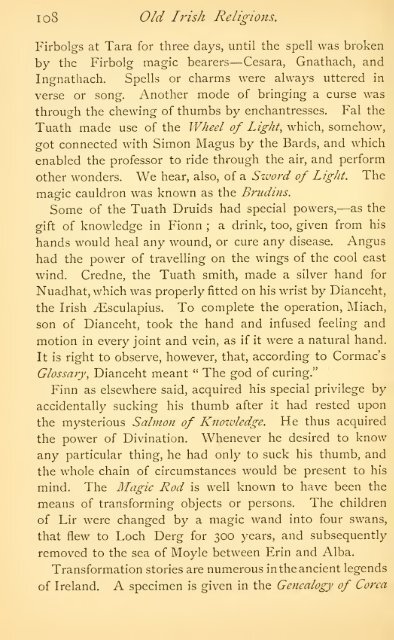 Irish Druids and Old Irish Religions