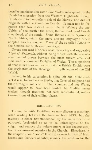 Irish Druids and Old Irish Religions