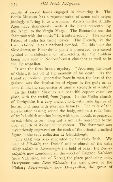 Irish Druids and Old Irish Religions