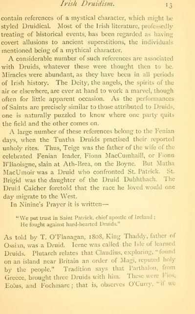 Irish Druids and Old Irish Religions