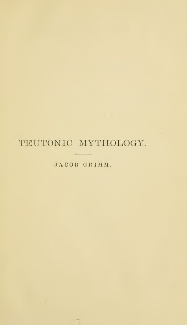 TEUTONIC MYTHOLOGY VOL. IV