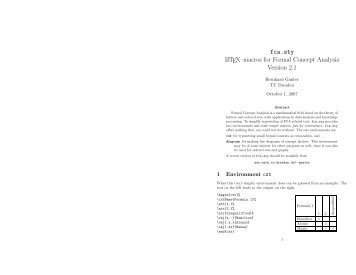 fca.sty LATEX–macros for Formal Concept Analysis Version 2.1