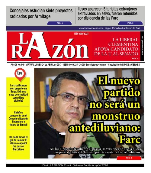 Diario La Razón lunes 24 de abril de 2017
