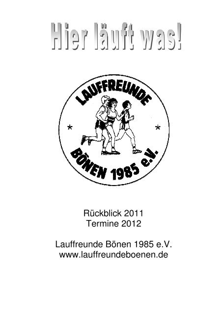 Top-Ten-Wertung 2011 - Lauffreunde Bönen 1985 e. V.