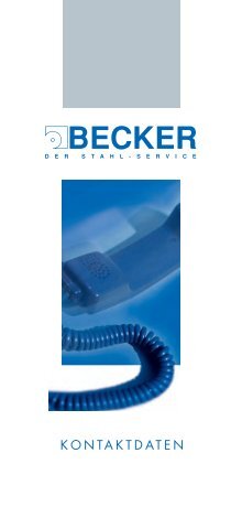 10 Free Magazines From Becker Stahl Service De