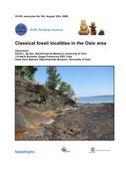 Classical fossil localities in the Oslo area - IUGS