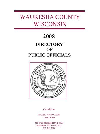 Municipal Directory - Waukesha County