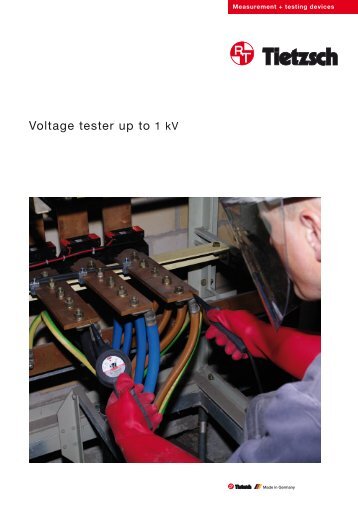 Voltage tester up to 1 kV