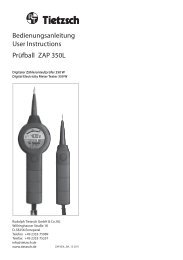 Bedienungsanleitung ZAP 350L - bei Tietzsch