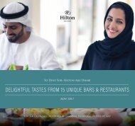 Hilton Abu Dhabi Food & Drink Offers - May 2017