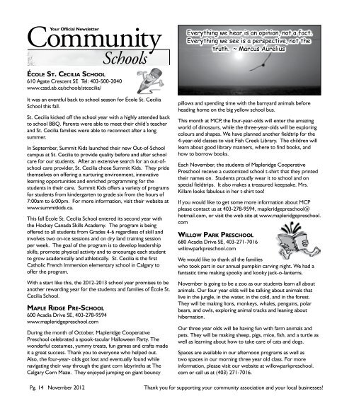 Willow ridge News - Willow Ridge Community Association