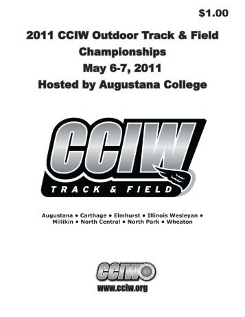 2011 CCIW Outdoor Track & Field Championships May 6-7, 2011 ...