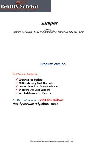 JN0-410 Exam Practice Software