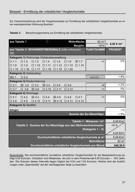 Qualifizierter Mietspiegel von Friedrichshafen 2012 für nicht ...