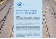 Restructuring in Hungary - Eurofound - Europa