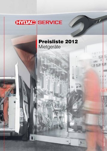 Preisliste 2012 Mietgeräte - HYDAC