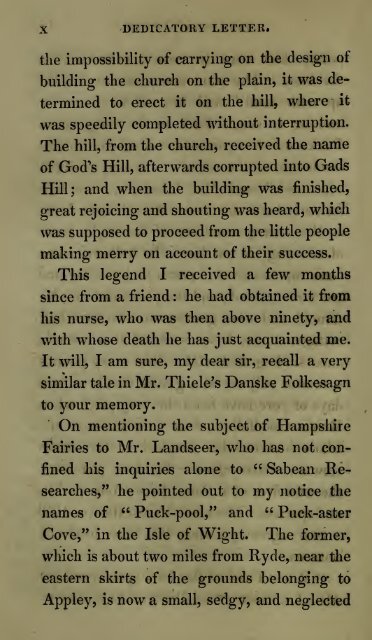 Fairy Legends and Traditions by Thomas Crofton Croker [1825]