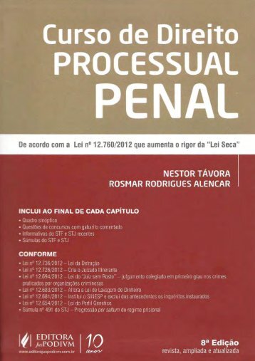 Curso de Direito Processual Penal - Nestor Tavora