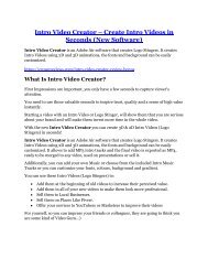 Intro Video Creator Review-(GIANT) bonus & discount