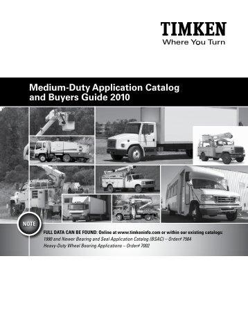 Medium-Duty Application Catalog and Buyers Guide 2010 - Timken