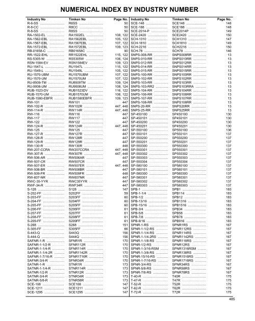 Bearing Specification Guide (PDF) - Timken